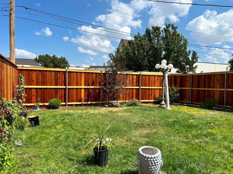 Redwood Fence in Methuen